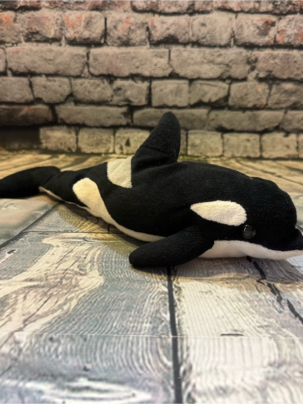 Rinco 2012 Killer Whale 12” Black and White Plush Toy (PL-39)